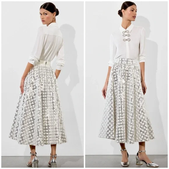 ALICE + OLIVIA NILDA VOLUMINOUS SKIRT - Picture 4 of 12